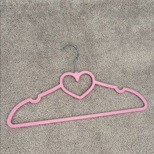 Bundle of 25 Pink Heart-Shaped Clothes Hanger